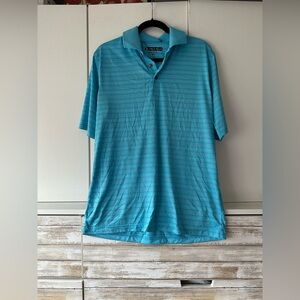 ⛳ Pebble Beach Performance Turquoise Polo Shirt Men’s Medium